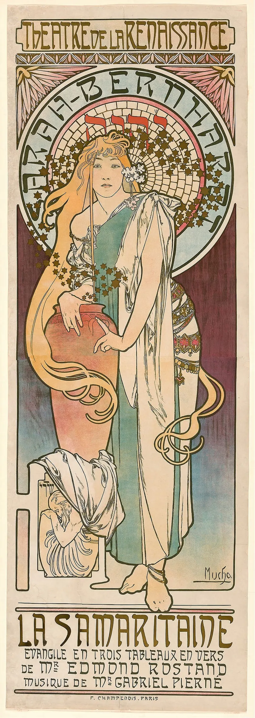 Advertising, theatricality, and Mucha's ability to stop the gaze