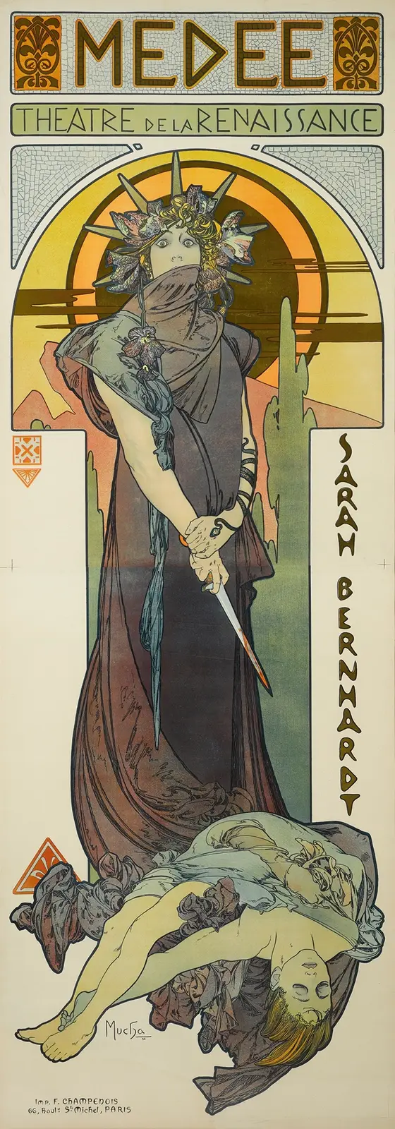 Medee poster by Alphonse Mucha