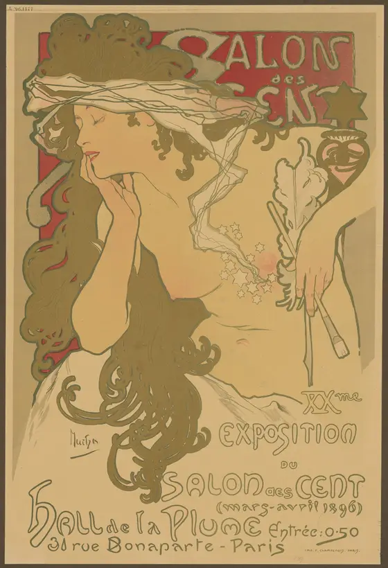 Salon des Cent, 20. Ausstellung by Alphonse Mucha