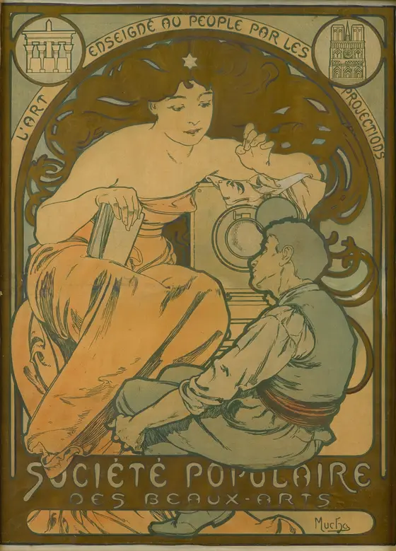 Société Populaire Des Beaux-Arts by Alphonse Mucha