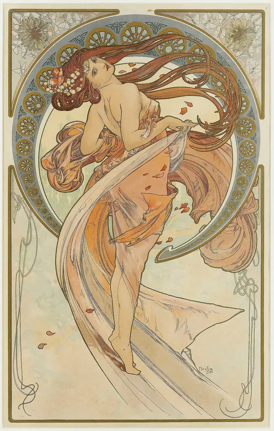 The Arts 2 by Alphonse Mucha